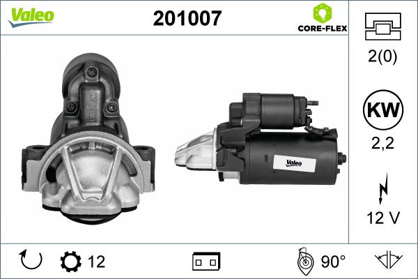 Valeo 201007 - Motorino d'avviamento autozon.pro