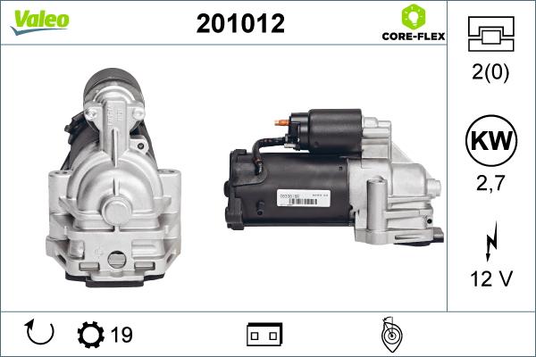 Valeo 201012 - Motorino d'avviamento autozon.pro