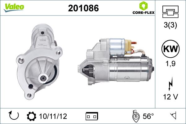 Valeo 201086 - Motorino d'avviamento autozon.pro