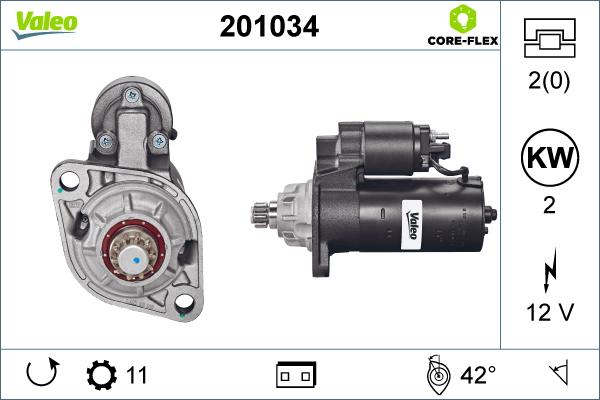 Valeo 201034 - Motorino d'avviamento autozon.pro