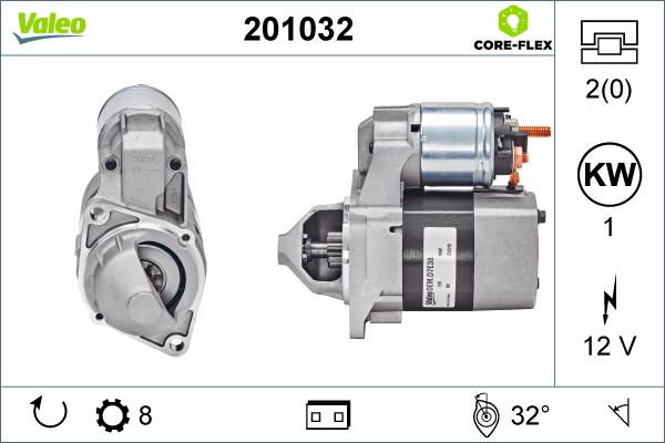 Valeo 201032 - Motorino d'avviamento autozon.pro