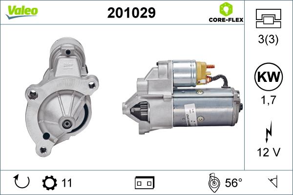 Valeo 201029 - Motorino d'avviamento autozon.pro