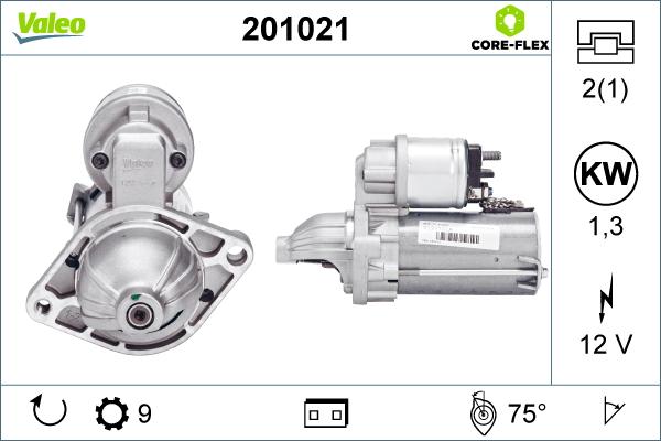 Valeo 201021 - Motorino d'avviamento autozon.pro