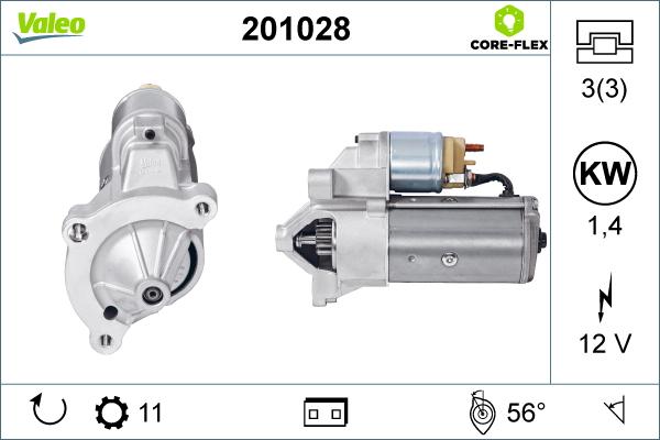 Valeo 201028 - Motorino d'avviamento autozon.pro