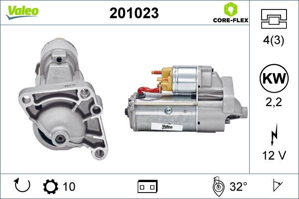 Valeo 201023 - Motorino d'avviamento autozon.pro