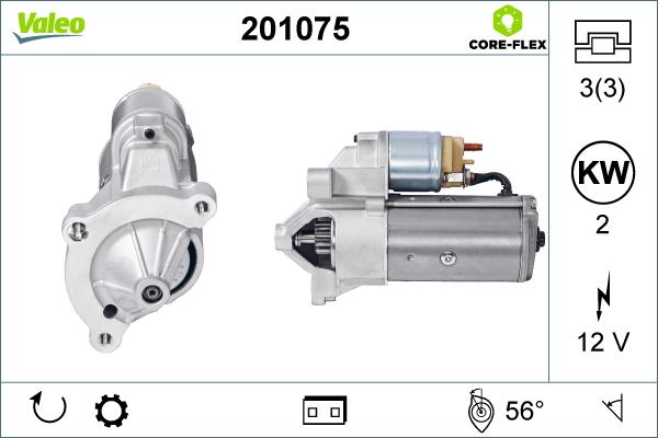 Valeo 201075 - Motorino d'avviamento autozon.pro