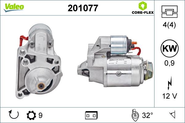 Valeo 201077 - Motorino d'avviamento autozon.pro