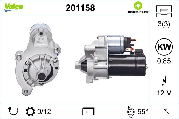 Valeo 201158 - Motorino d'avviamento autozon.pro