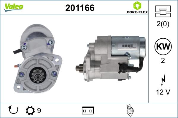 Valeo 201166 - Motorino d'avviamento autozon.pro