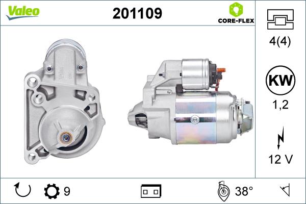 Valeo 201109 - Motorino d'avviamento autozon.pro