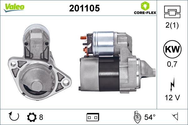 Valeo 201105 - Motorino d'avviamento autozon.pro