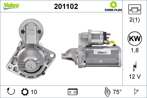 Valeo 201102 - Motorino d'avviamento autozon.pro