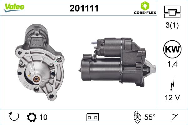 Valeo 201111 - Motorino d'avviamento autozon.pro