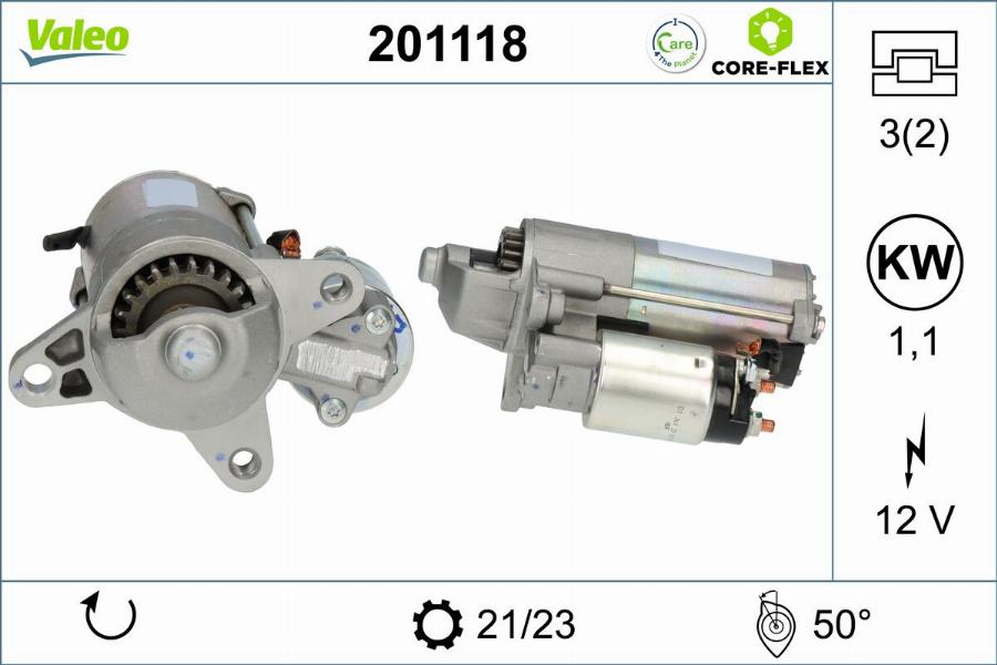 Valeo 201118 - Motorino d'avviamento autozon.pro