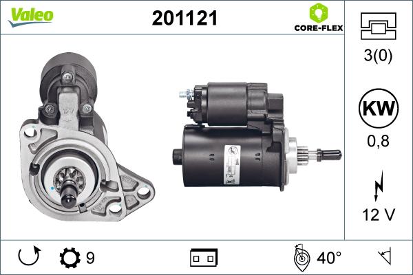 Valeo 201121 - Motorino d'avviamento autozon.pro