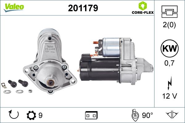 Valeo 201179 - Motorino d'avviamento autozon.pro