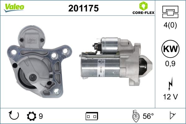 Valeo 201175 - Motorino d'avviamento autozon.pro