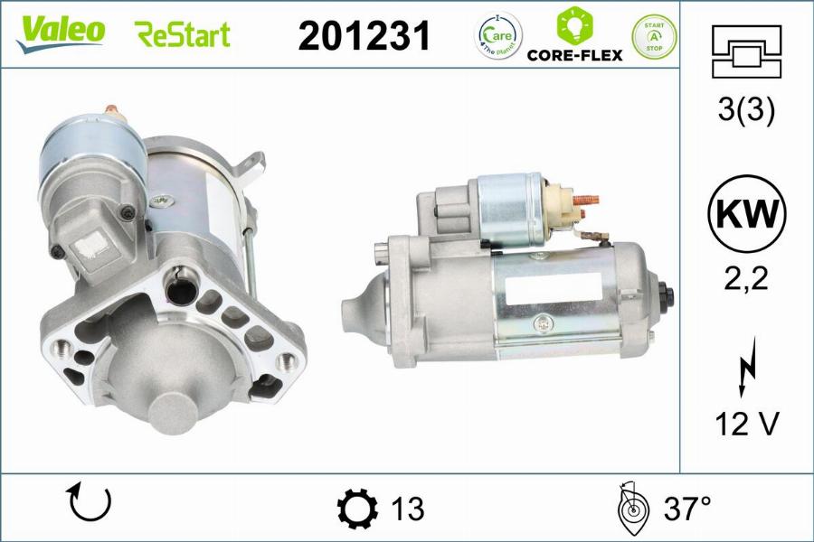 Valeo 201231 - Motorino d'avviamento autozon.pro