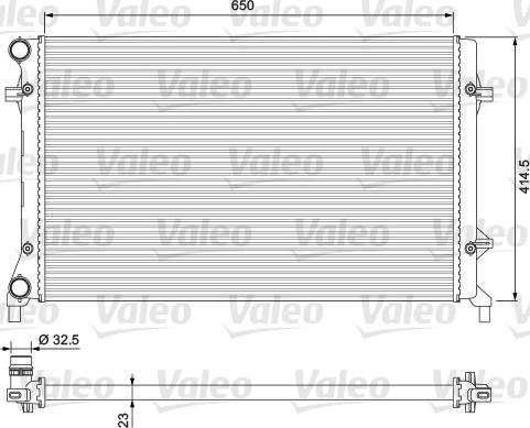 Valeo 234332 - Radiatore, Raffreddamento motore autozon.pro