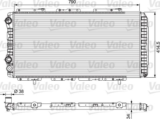 Valeo 230997 - Radiatore, Raffreddamento motore autozon.pro