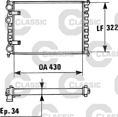 Valeo 230946 - Radiatore, Raffreddamento motore autozon.pro