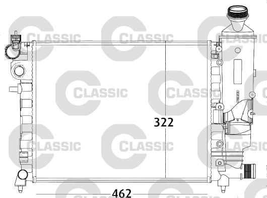 Valeo 231498 - Radiatore, Raffreddamento motore autozon.pro