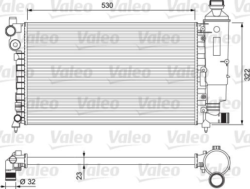 Valeo 231526 - Radiatore, Raffreddamento motore autozon.pro