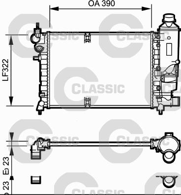 Valeo 231528 - Radiatore, Raffreddamento motore autozon.pro