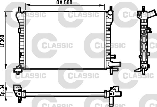 Valeo 231617 - Radiatore, Raffreddamento motore autozon.pro