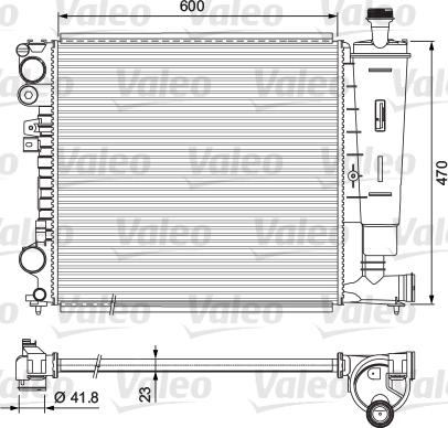 Valeo 231165 - Radiatore, Raffreddamento motore autozon.pro