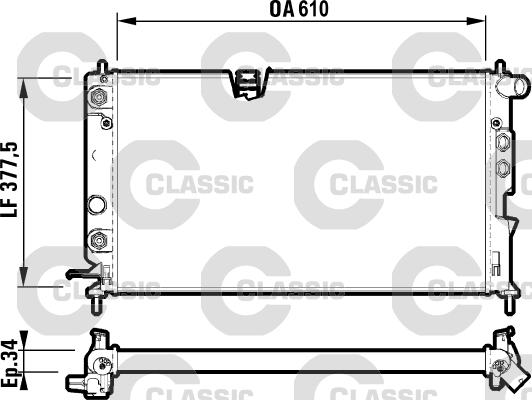 Valeo 231847 - Radiatore, Raffreddamento motore autozon.pro