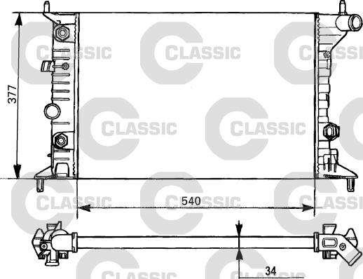 Valeo 231393 - Radiatore, Raffreddamento motore autozon.pro