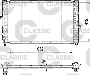 Valeo 231755 - Radiatore, Raffreddamento motore autozon.pro