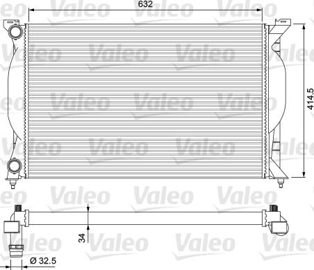 Valeo 232963 - Radiatore, Raffreddamento motore autozon.pro