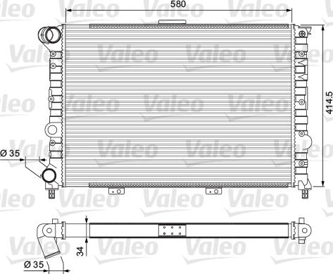 Valeo 232012 - Radiatore, Raffreddamento motore autozon.pro