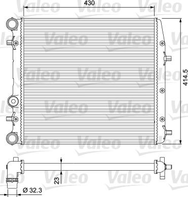 Valeo 232863 - Radiatore, Raffreddamento motore autozon.pro