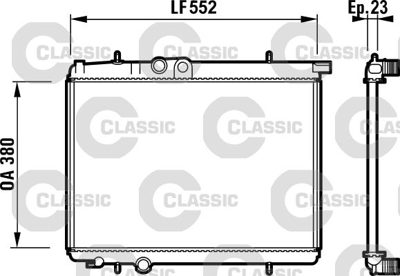 Valeo 232886 - Radiatore, Raffreddamento motore autozon.pro