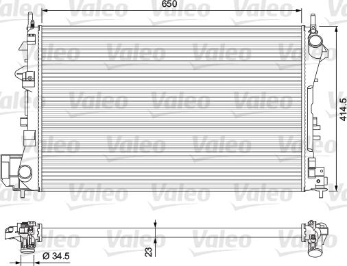 Valeo 232879 - Radiatore, Raffreddamento motore autozon.pro