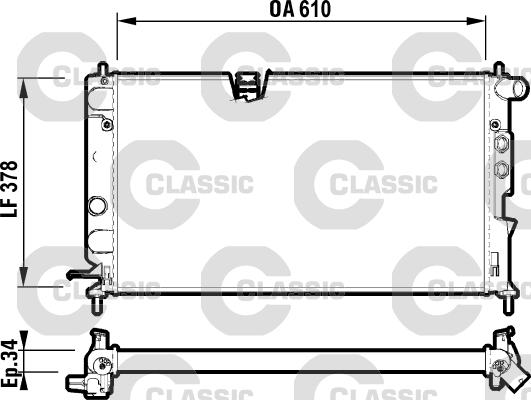 Valeo 232347 - Radiatore, Raffreddamento motore autozon.pro