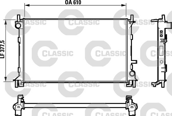 Valeo 232732 - Radiatore, Raffreddamento motore autozon.pro