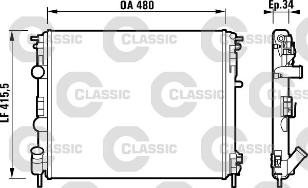 Valeo 232721 - Radiatore, Raffreddamento motore autozon.pro