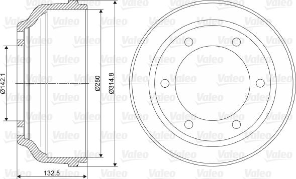 Valeo 237015 - Tamburo freno autozon.pro