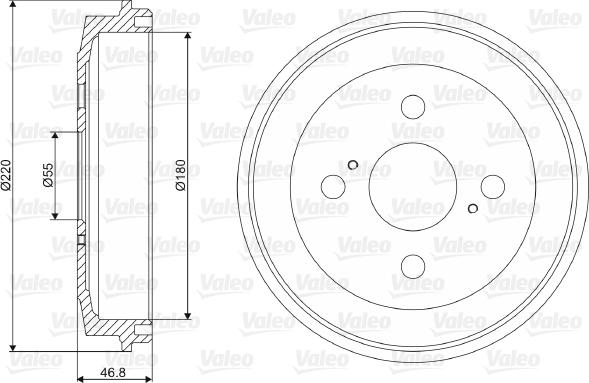 Valeo 237109 - Tamburo freno autozon.pro