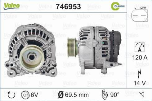 Valeo 746953 - Alternatore autozon.pro