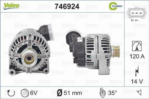 Valeo 746924 - Alternatore autozon.pro