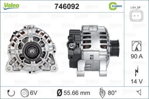 Valeo 746092 - Alternatore autozon.pro