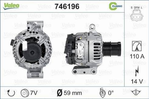 Valeo 746196 - Alternatore autozon.pro