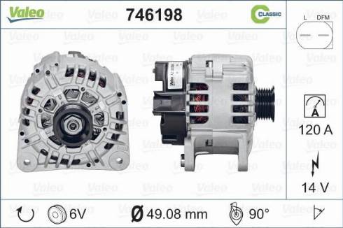 Valeo 746198 - Alternatore autozon.pro