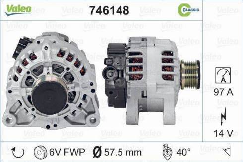 Valeo 746148 - Alternatore autozon.pro