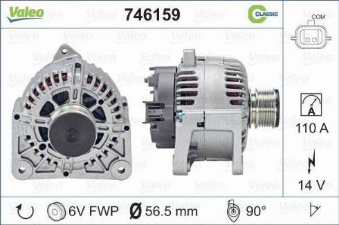 Valeo 746159 - Alternatore autozon.pro